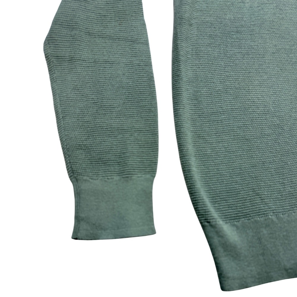 J.Crew Textured Knit Raglan Pullover Crewneck Sweater Men's M Sage Green - Picture 4 of 8